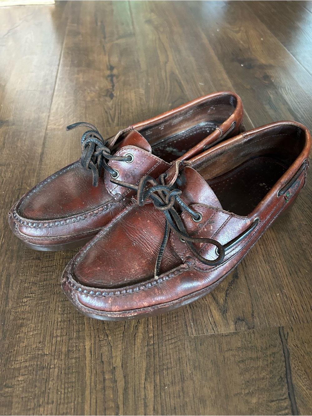 Vintage Bass Leather Boat Shoes